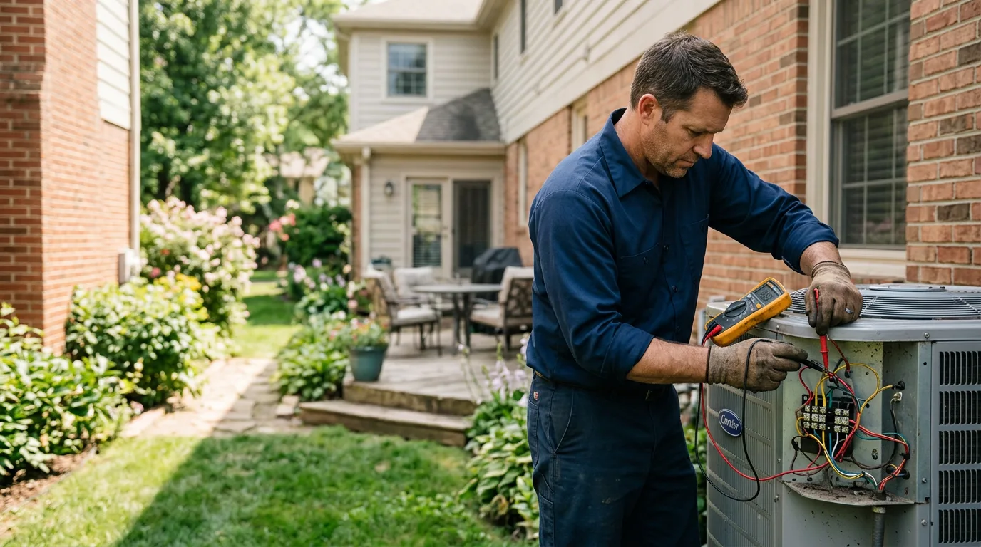 HVAC technician working near Battletown, KY